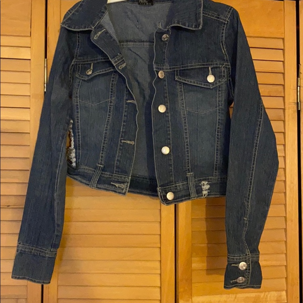 Crop Jean jacket y2k